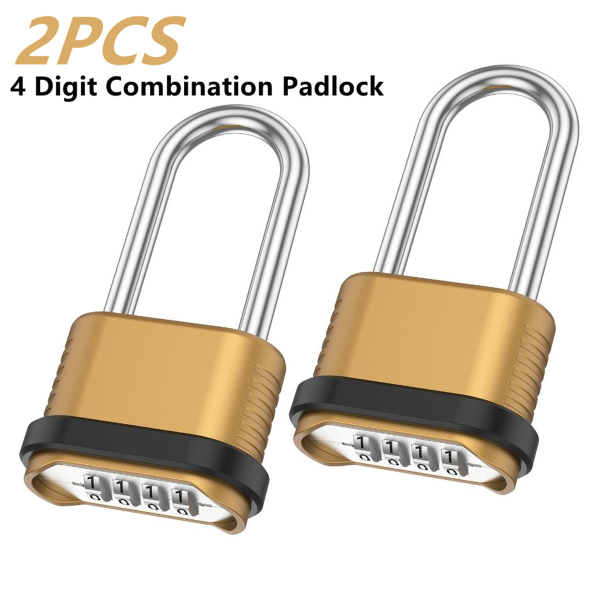 Smart Garden Gate Lock - Cadenas à combinaison 4 chiffres, anse