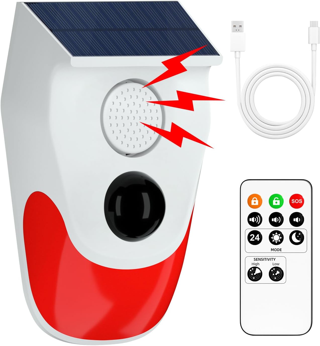 Smart Garden Light Camera - Alarme extérieure de capteur de mouvement