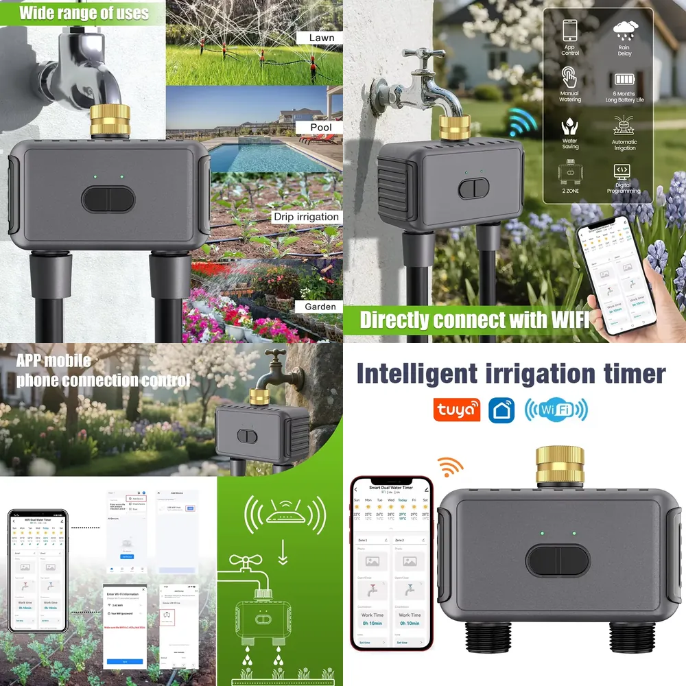 Smart Garden Water - Programmateur d'arrosage intelligent WAP01 WiFi à