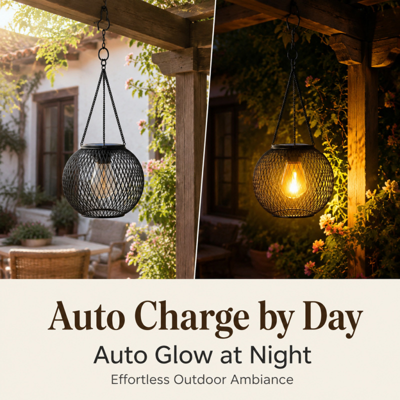 Lampe solaire LED suspendue po - Smart Garden Light Camera avis et prix