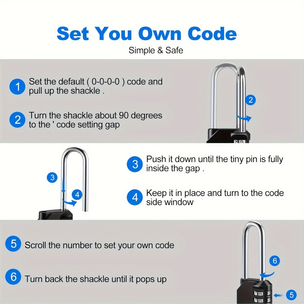 Cadenas à combinaison à 4 chif - Smart Garden Gate Lock avis et prix