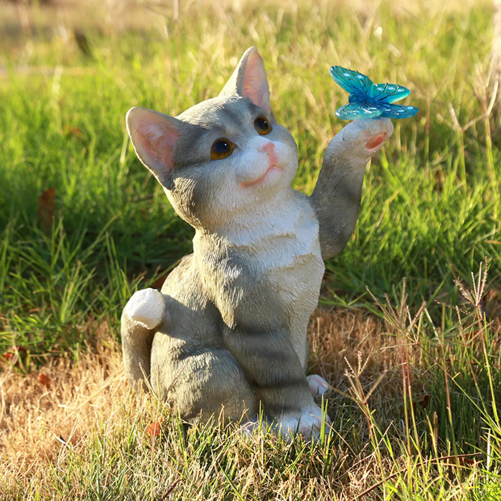 Sculpture de chat en plein air - Smart Garden Light Camera avis et prix