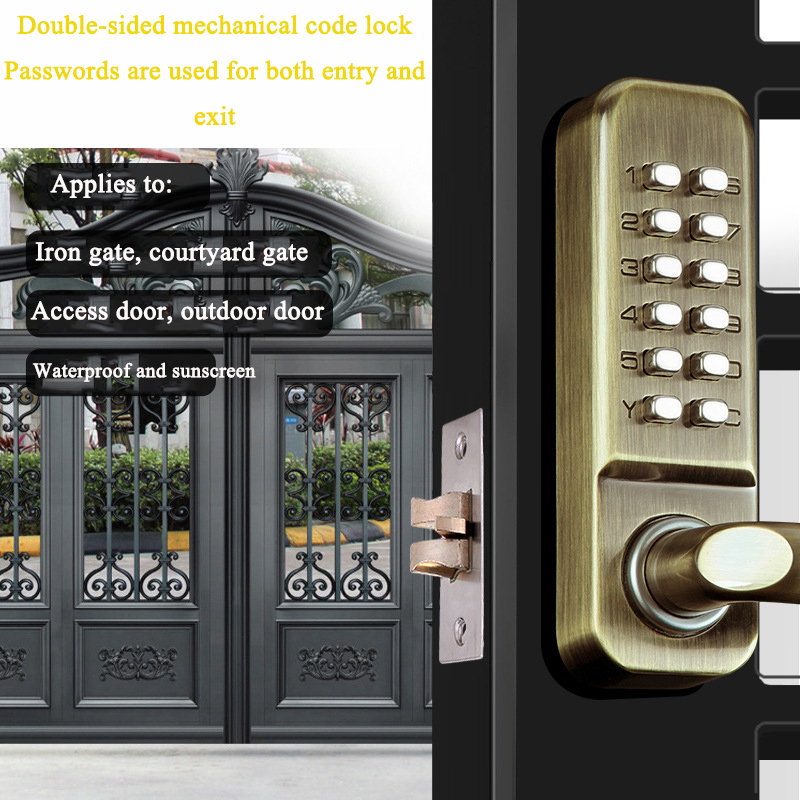 Serrure à mot de passe mécaniq - Smart Garden Gate Lock avis et prix
